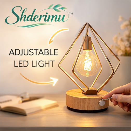 Shderimu™ Modern Geometric Table Lamp – Adjustable LED Light